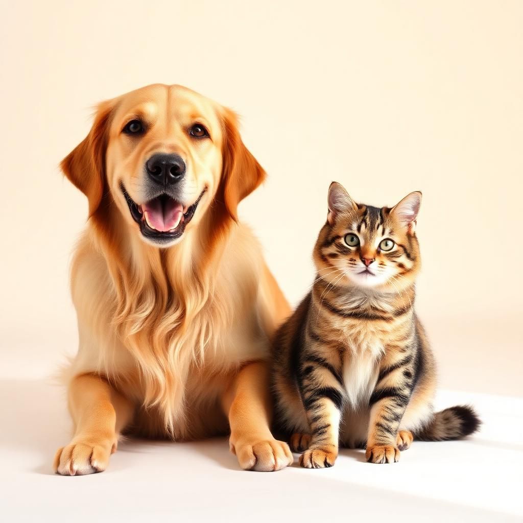 Cão e gato atendidos no Centro Veterinário Paiol